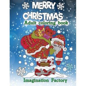 Merry Christmas Adult coloring book -- Imagination Factory
